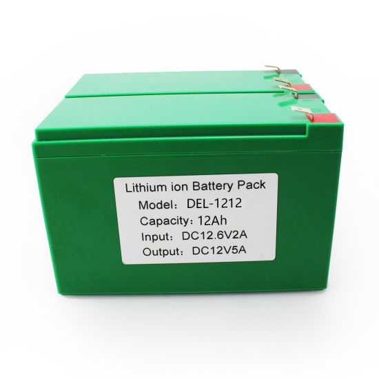 太陽電池用のホット製品充電式リチウム電池パック12V6ah